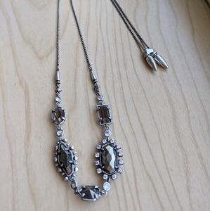 Kendra Scott June Necklace - Antique Silver/Pyrite